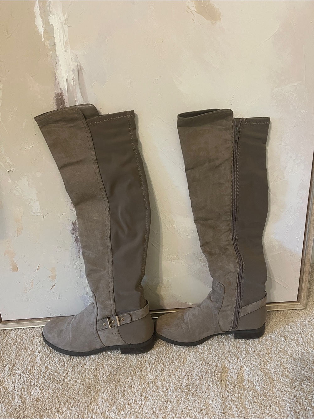 Unisa Taupe Over-the-Knee Riding Boots